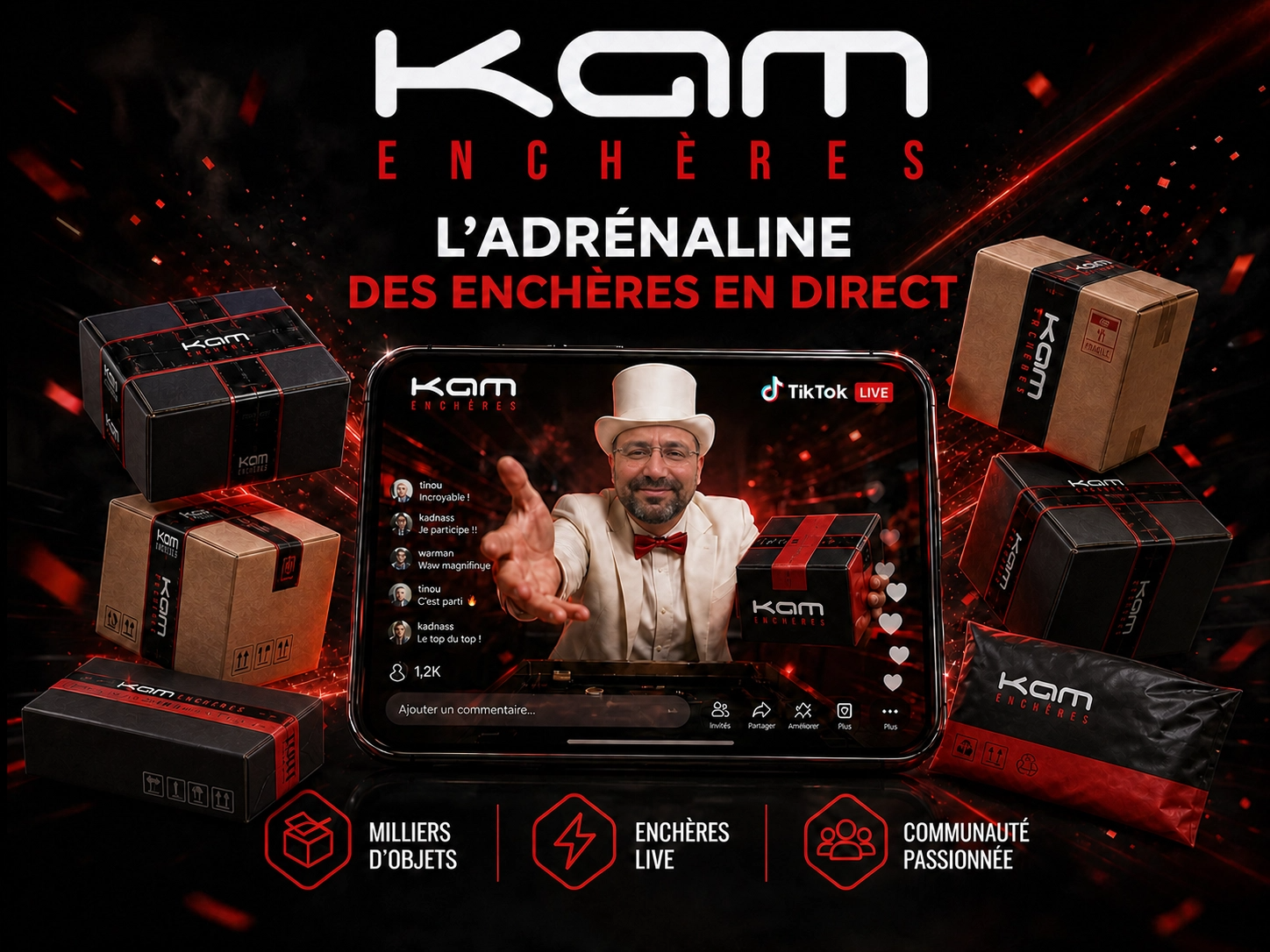KAM ENCHERES - L'adrénaline des enchères en direct
